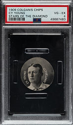 1909-1911 E254 Colgan's Chips Cy Young PSA VG-EX 4