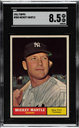 1961 Topps #300 Mickey Mantle SGC NM/MT+ 8.5