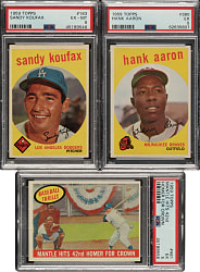 1959 Topps Near-Complete Set (568/572) Including 28 PSA-Graded Cards