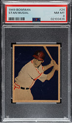 1949 Bowman #24 Stan Musial PSA NM-MT 8