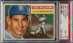 1956 Topps #5 Ted Williams Gray Back PSA NM-MT 8