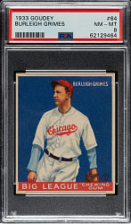 1933 R319 Goudey #64 Burleigh Grimes PSA NM-MT 8