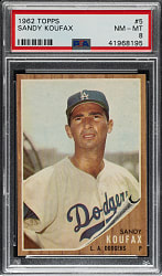 1962 Topps #5 Sandy Koufax PSA NM-MT 8