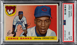 1955 Topps #28 Ernie Banks PSA NM-MT 8