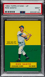 1964 Topps Stand-Up Ron Santo Short Print PSA MINT 9 - 1 of 3 - Highest Graded!