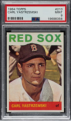 1964 Topps #210 Carl Yastrzemski PSA MINT 9