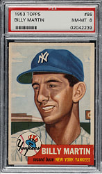 1953 Topps #86 Billy Martin PSA NM-MT 8