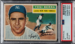 1956 Topps #110 Yogi Berra Gray Back PSA NM-MT 8