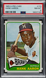 1965 O-Pee-Chee #170 Hank Aaron PSA NM-MT 8