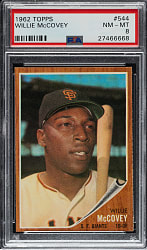 1962 Topps #544 Willie McCovey PSA NM-MT 8