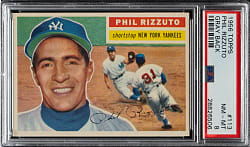 1956 Topps #113 Phil Rizzuto Gray Back PSA NM-MT 8
