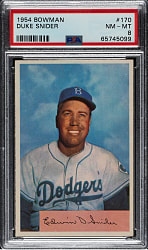 1954 Bowman #170 Duke Snider PSA NM-MT 8