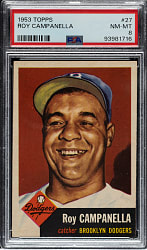 1953 Topps #27 Roy Campanella PSA NM-MT 8