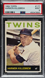 1964 Topps #177 Harmon Killebrew PSA MINT 9 - Highest Graded!