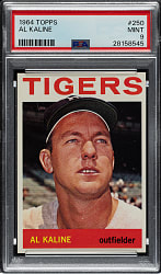 1964 Topps #250 Al Kaline PSA MINT 9