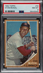 1962 Topps #50 Stan Musial PSA NM-MT 8