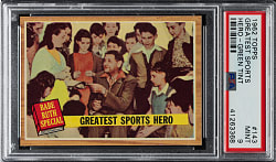 1962 Topps #143 Babe Ruth Greatest Sports Hero Green Tint PSA MINT 9