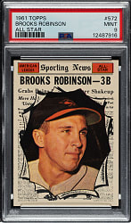 1961 Topps #572 Brooks Robinson All-Star PSA MINT 9