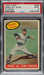 1959 Topps #466 Billy Pierce Baseball Thrills PSA MINT 9