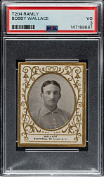 1909 T204 Ramly Tobacco Bobby Wallace PSA VG 3
