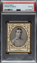 1909 T204 Ramly Tobacco Frank Chance PSA VG-EX 4