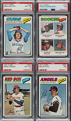 1977 Topps Complete Set (660) Including 10 PSA-Graded Cards