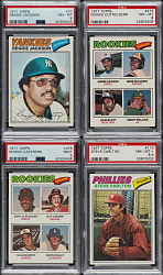 1977 Topps Complete Set (660) Including 14 PSA-Graded Cards