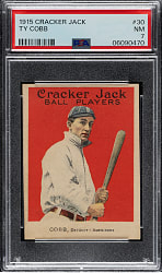 1915 E145 Cracker Jack #30 Ty Cobb PSA NM 7