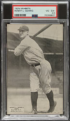 1925 Exhibits Lou Gehrig Rookie PSA VG-EX+ 4.5