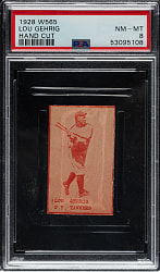 1928 W565 Lou Gehrig PSA NM-MT 8