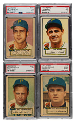 1952 Topps "Canadian" Gray Back Pittsburgh Pirates PSA-Graded Complete Team Set (7)