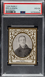 1909 T204 Ramly Tobacco Red Kleinow PSA VG-EX 4