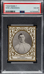 1909 T204 Ramly Tobacco Vive Lindaman PSA VG-EX 4
