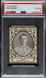 1909 T204 Ramly Tobacco Fred Beebe PSA VG-EX 4