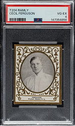 1909 T204 Ramly Tobacco Cecil Ferguson PSA VG-EX 4