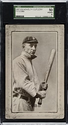 1910 PC805 Novelty Cutlery Postcards Ty Cobb SGC VG/EX 50