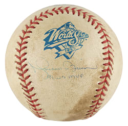 Mariano Rivera Signed Game-Used 1999 World Series Baseball - Steiner