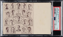 1906-1907 W601 Sporting Life Boston American Team Composite Postcard with Cy Young and Jimmy Collins PSA VG 3 - 1 of 1 - Highest Graded!