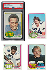High-Grade 1976 Topps Football Complete Set (528) Including #148 Walter Payton Rookie PSA NM 7