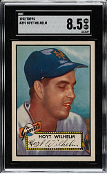 1952 Topps #392 Hoyt Wilhelm Rookie High Number SGC NM/MT+ 8.5