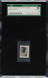 1930 Baguer Chocolate Babe Ruth SGC VG/EX 50