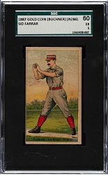 1887 N284 Buchner Gold Coin Sid Farrar SGC EX 60 - 1 of 1 - Highest Graded!