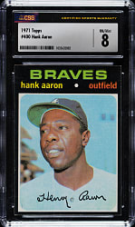 1971 Topps #400 Hank Aaron CSG NM/MT 8