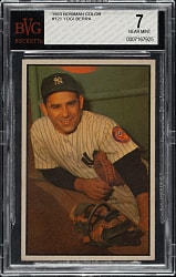 1953 Bowman Color #121 Yogi Berra BVG NM 7