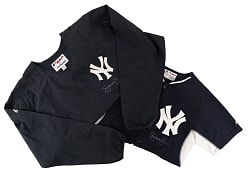 2011-2012 Andruw Jones New York Yankees Signed Worn Batting Practice Jersey and Windbreaker Pair