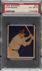 1949 Bowman #24 Stan Musial PSA EX-MT 6