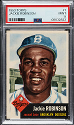 1953 Topps #1 Jackie Robinson PSA MINT 9