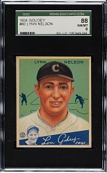 1934 R320 Goudey #60 Lynn Nelson SGC NM/MT 88 - Highest Graded!