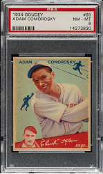 1934 R320 Goudey #85 Adam Comorosky PSA NM-MT 8