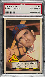 1952 Topps #83 Billy Johnson PSA NM-MT 8